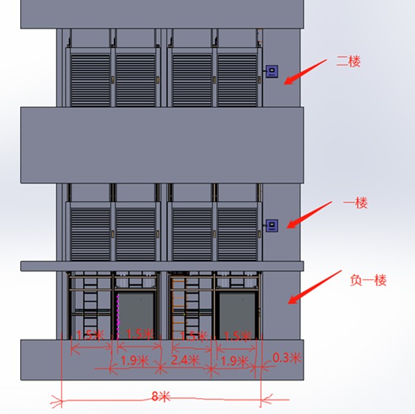 提升機提升門示意圖